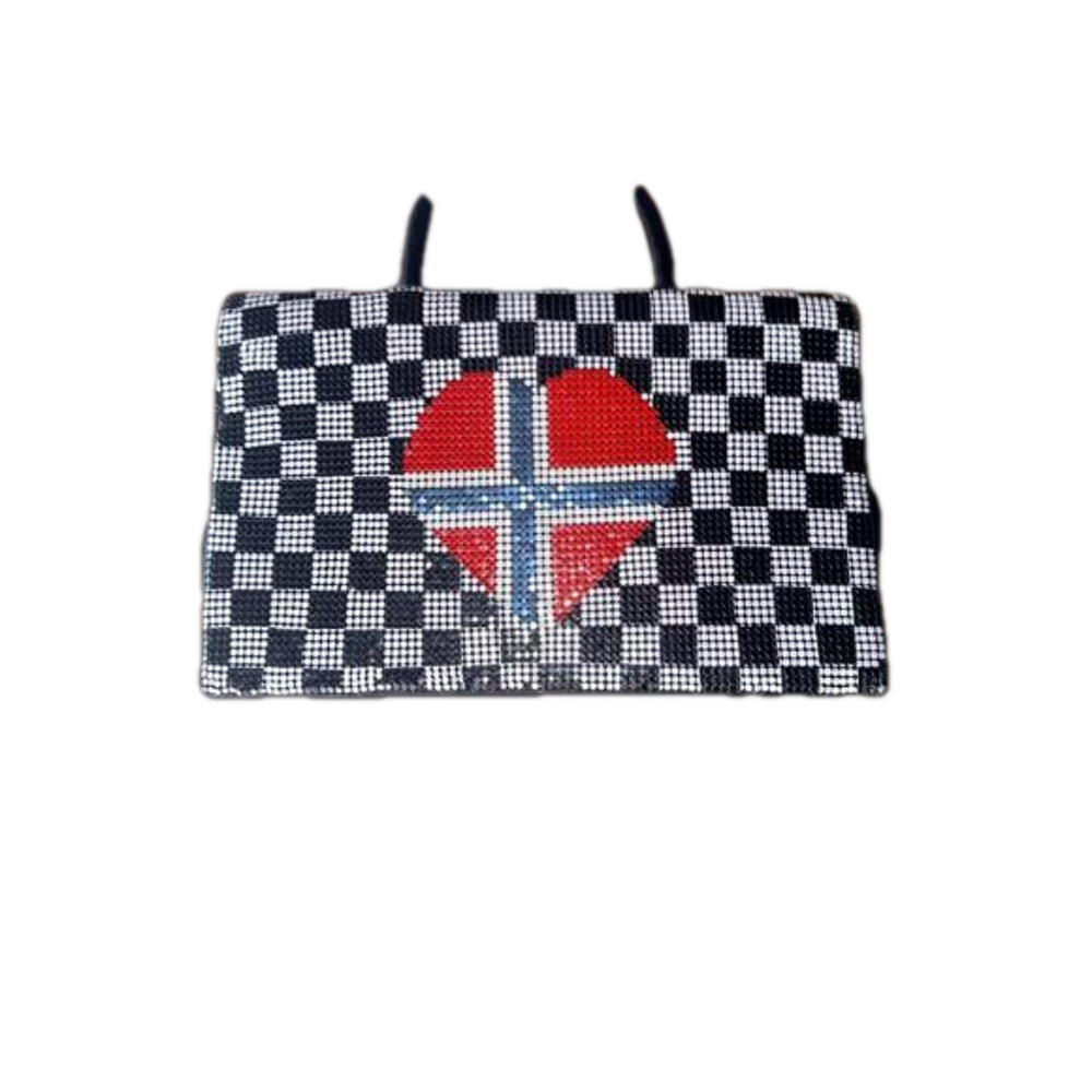 Laila Norway Essence Metal Mesh chain crossbody/ wrists bag  Designer Fadhion